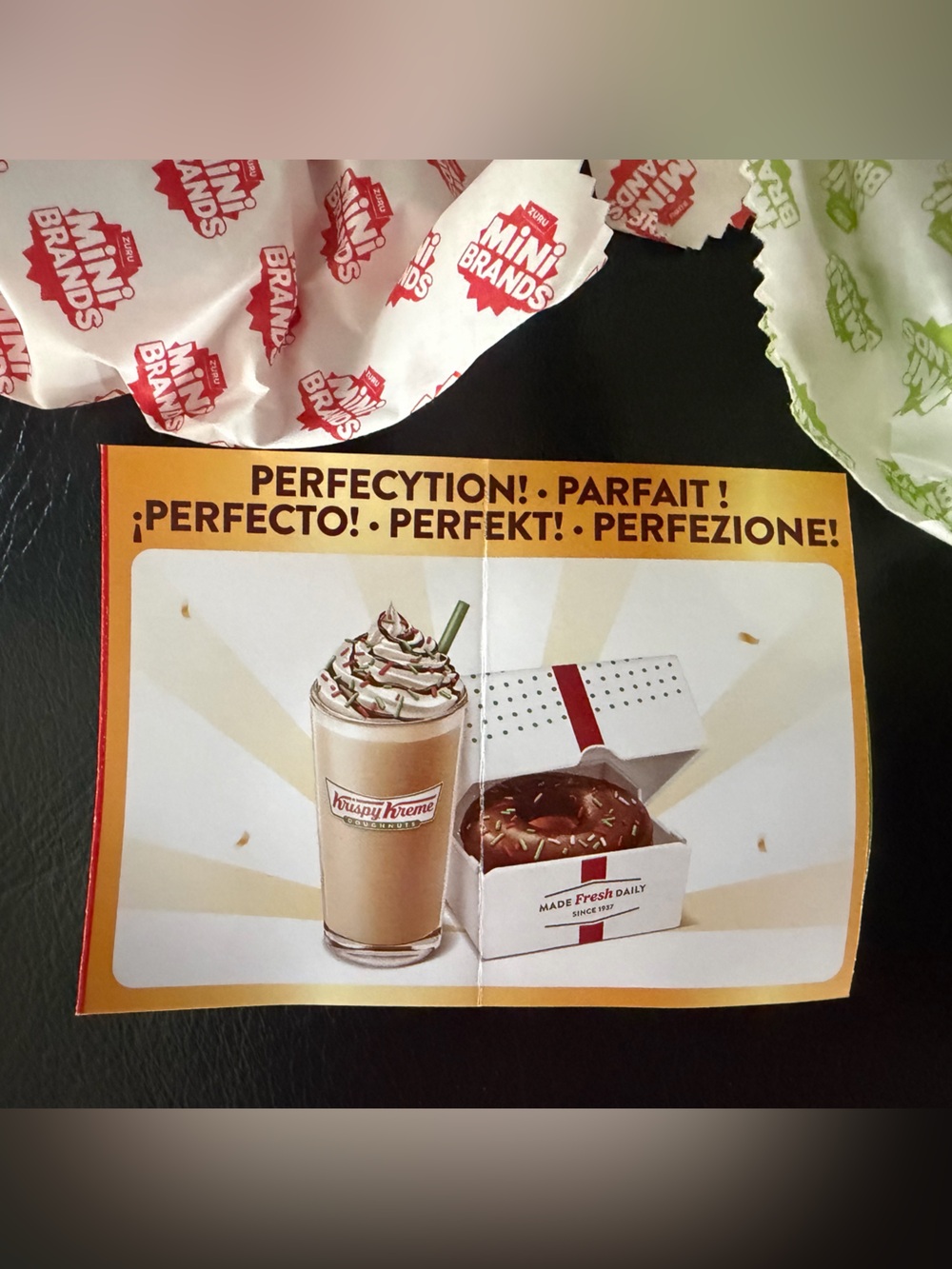 Mini Brands Krispy Kreme holiday Christmas create 02 Xmas choc donut coffee Zuru